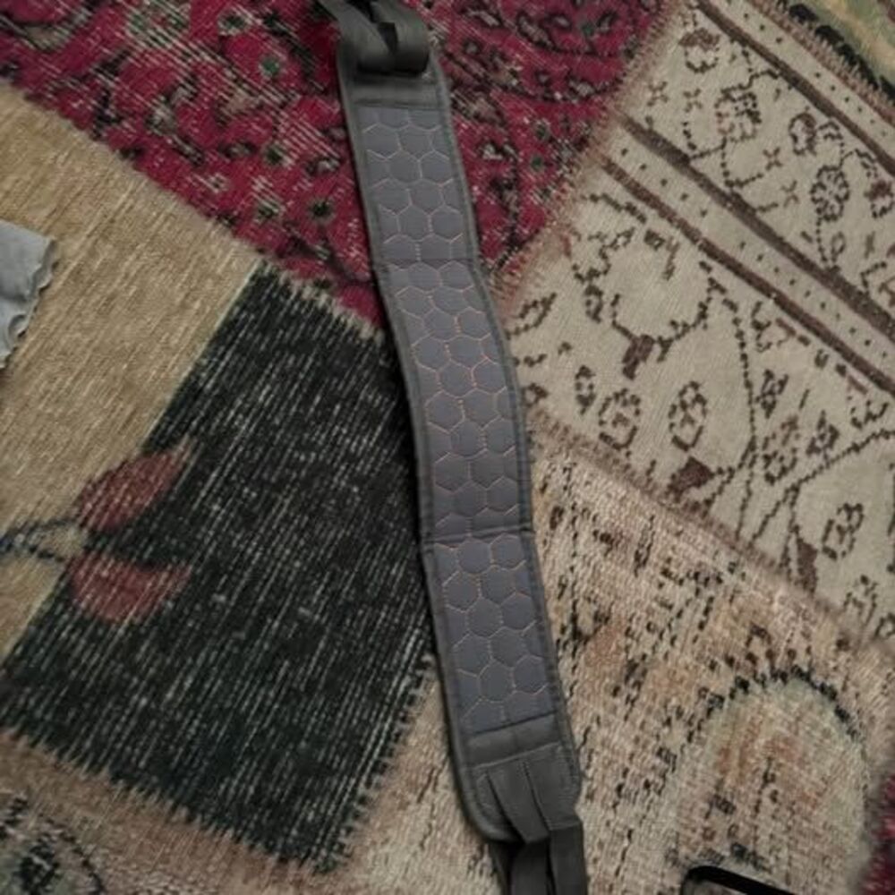 Gray Exfoliating Back Scrubber Strap hard to reach spots